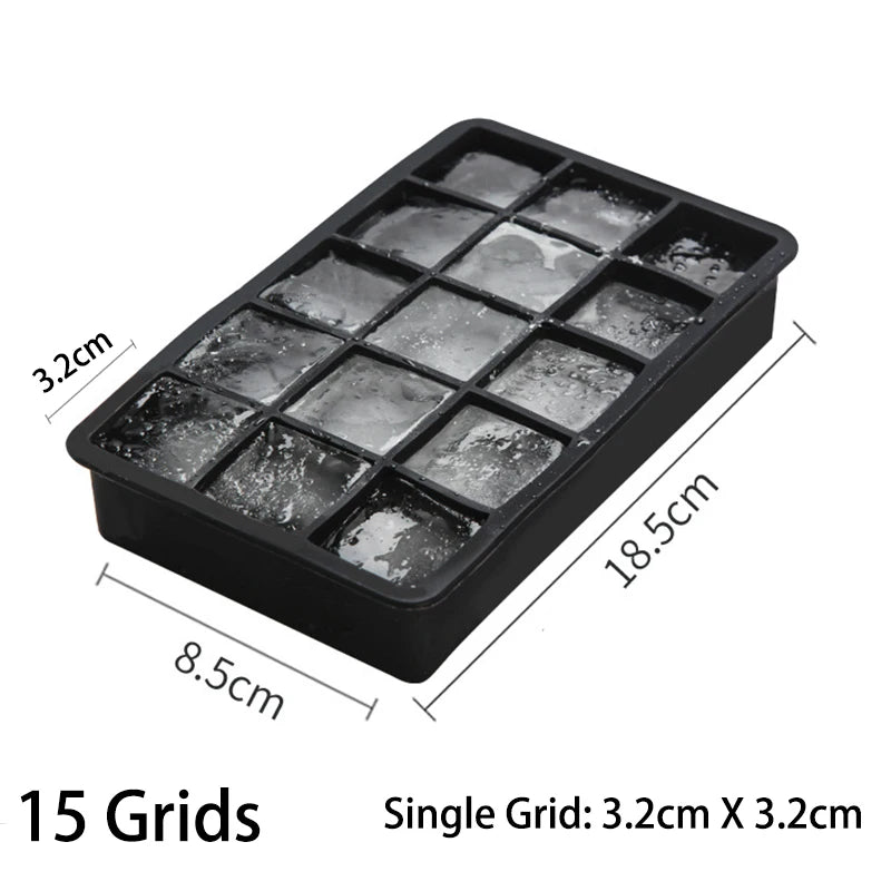 4/6/8/15 Grid Big Ice Tray Mould