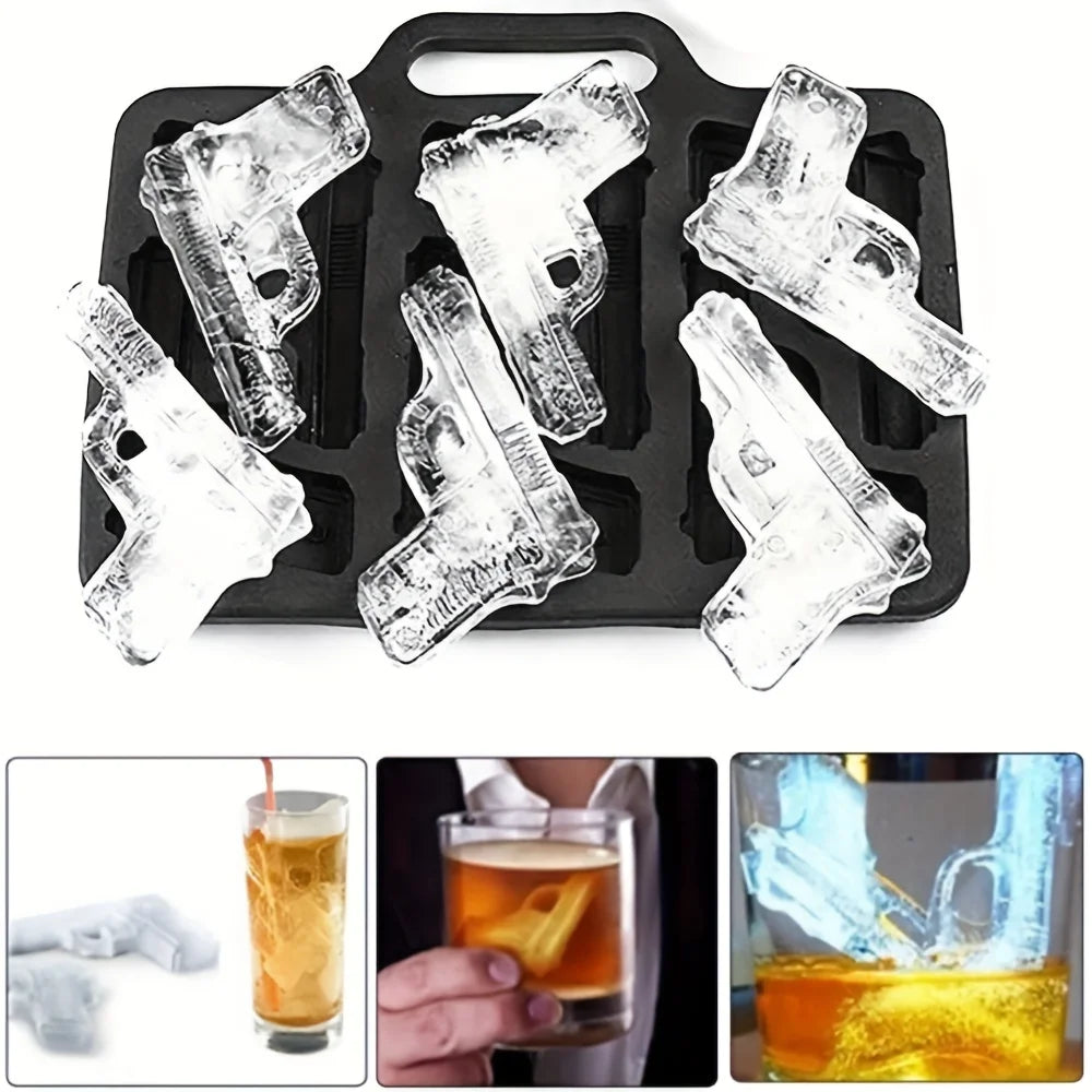 Gun-Shaped Novelty Ice Cube Mould