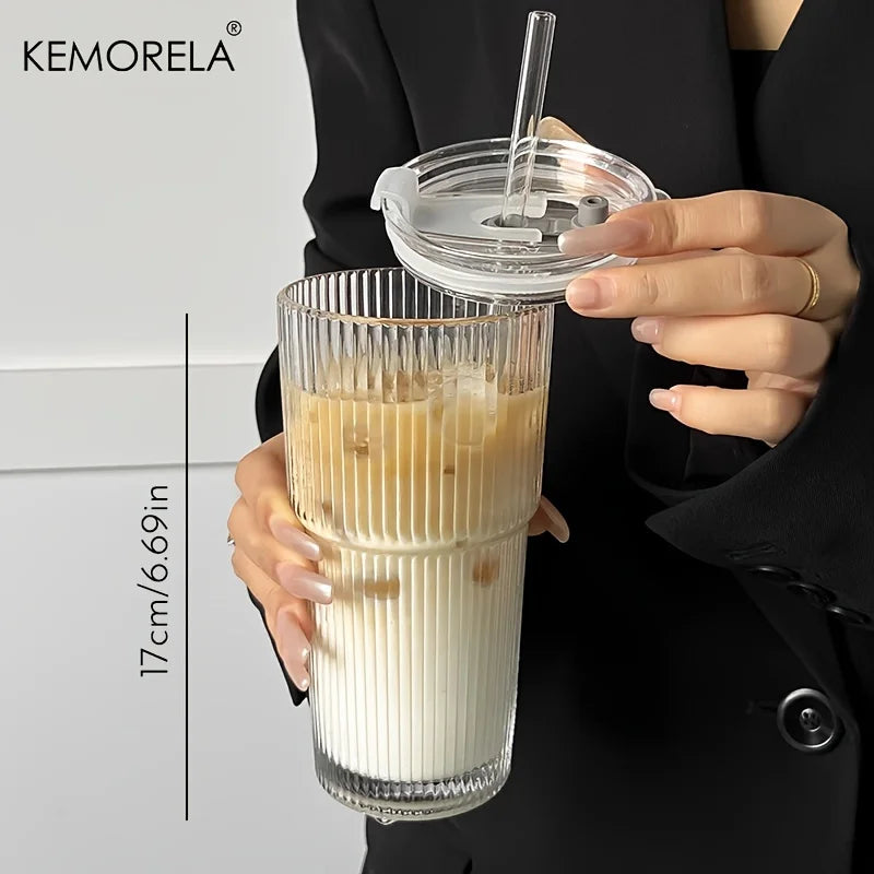 600ML Glass Tumbler with Cover