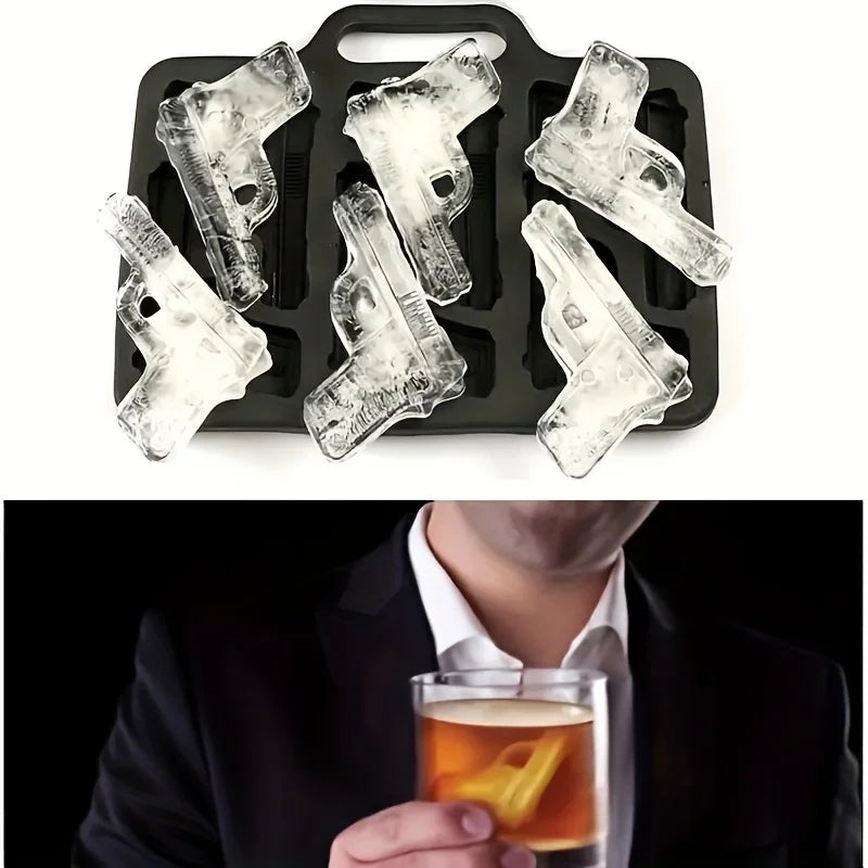 Gun-Shaped Novelty Ice Cube Mould