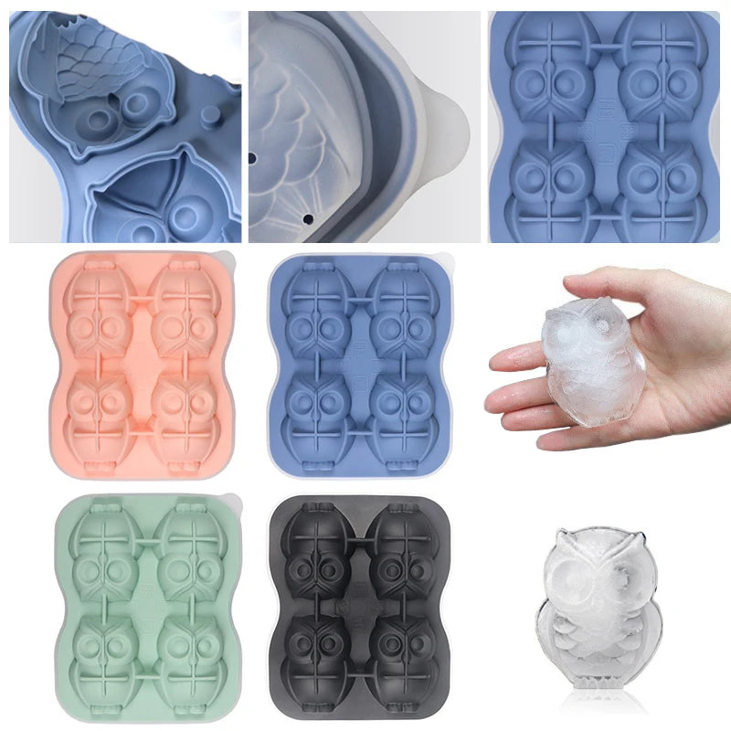 3D Owl Novelty Ice Cube Mould