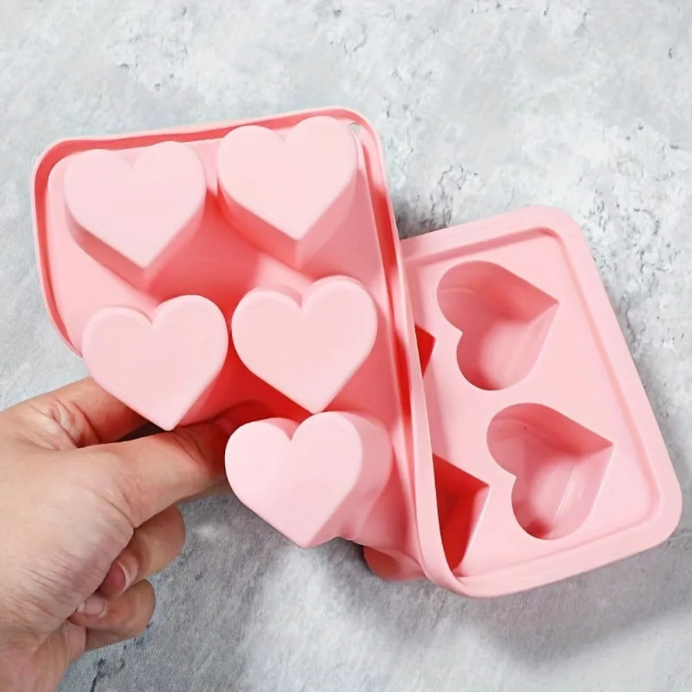 10 Grid Heart-shaped Ice Cube Mould