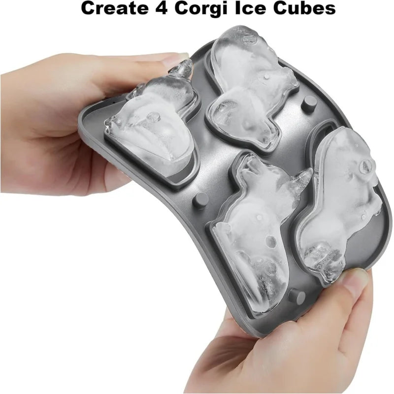 3D Corgi Dog Ice Cube Mould