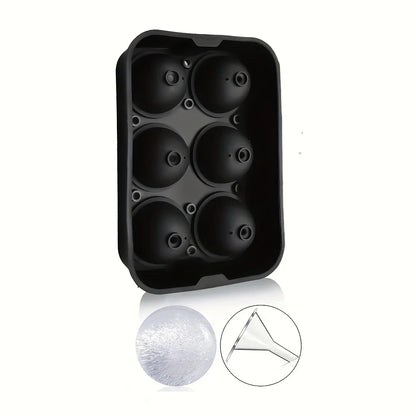 6-Grid Ice Silicone Cube & Sphere Moulds