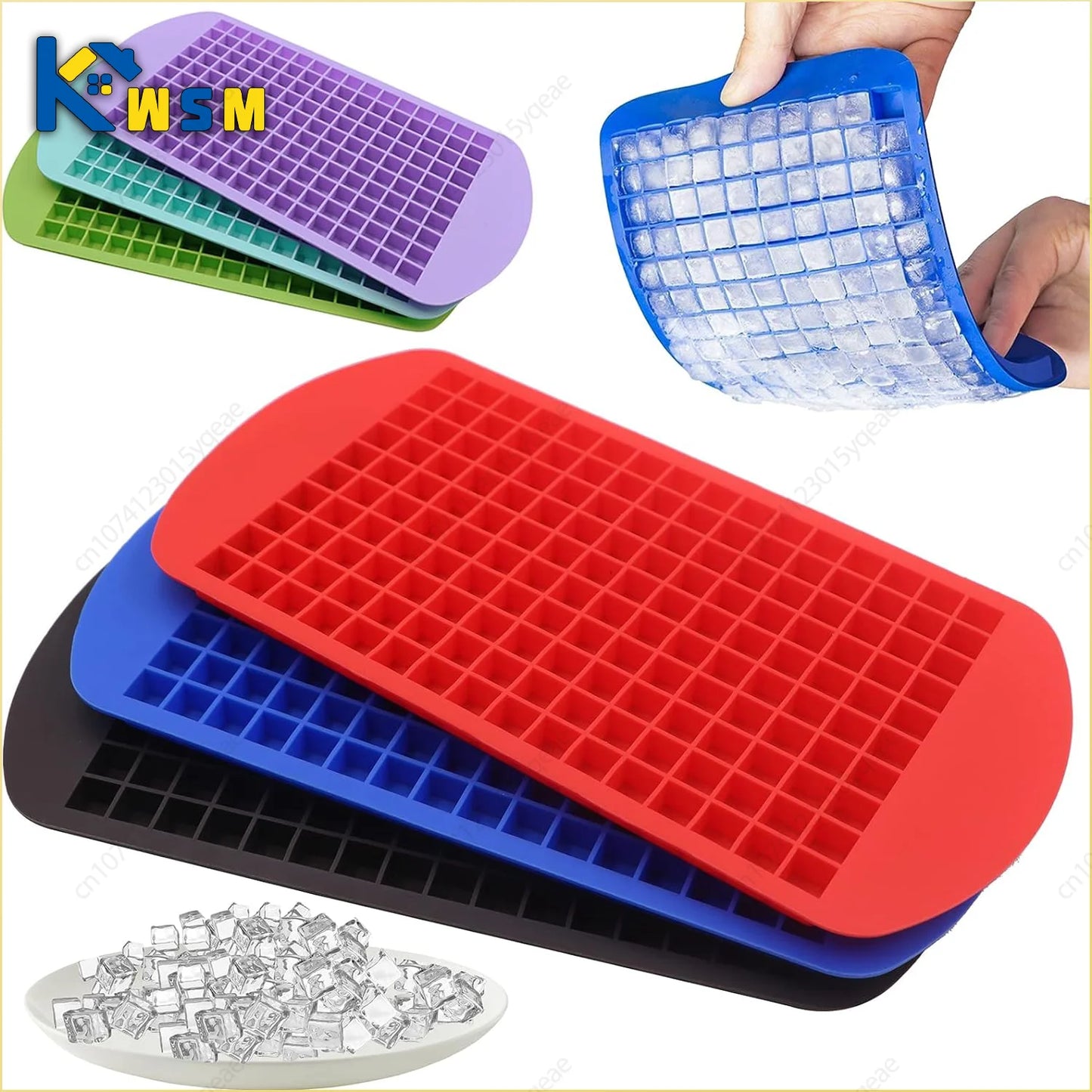 160 Grid Mini Silicone Ice Tray