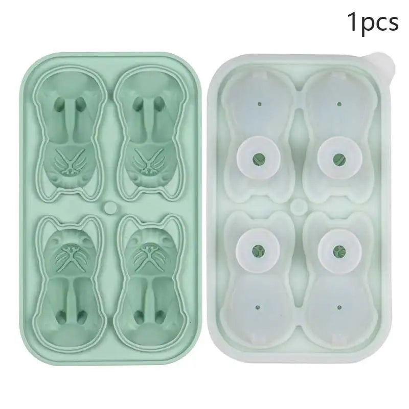 3D Bulldog Novelty Ice Cube Mould