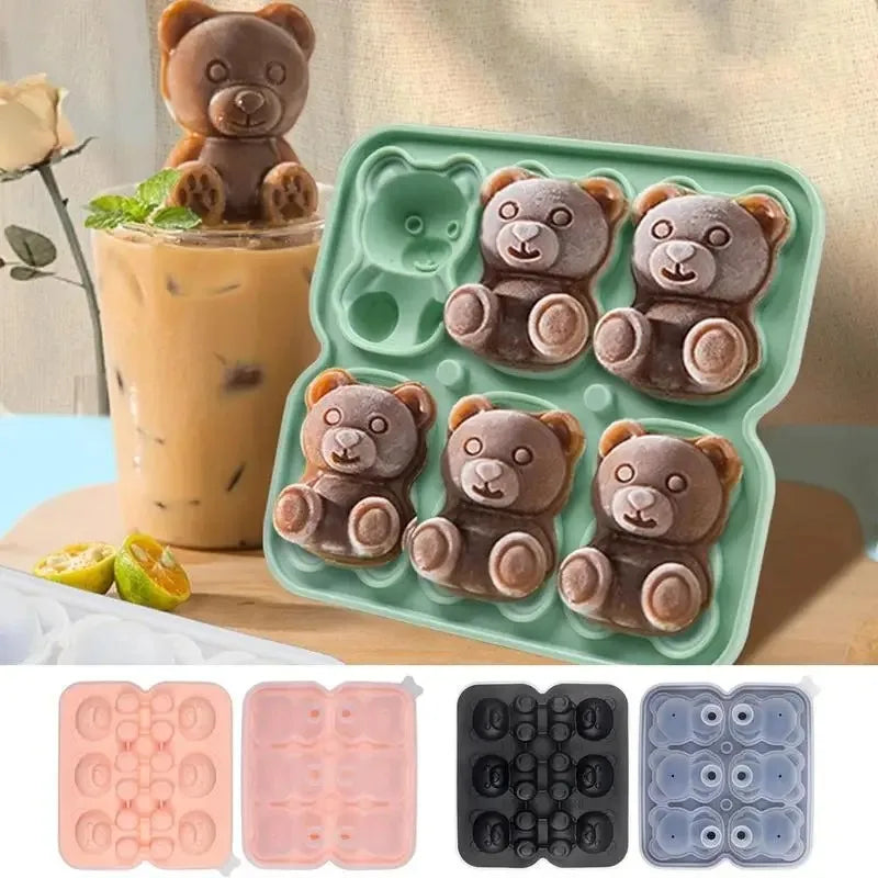 3D Bear Ice Cube Mould