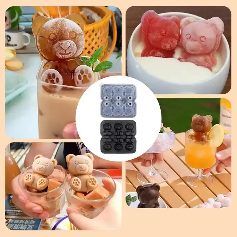 3D Bear Ice Cube Mould