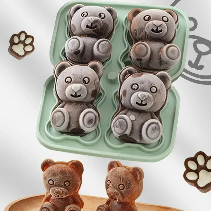 3D Bear Ice Cube Mould