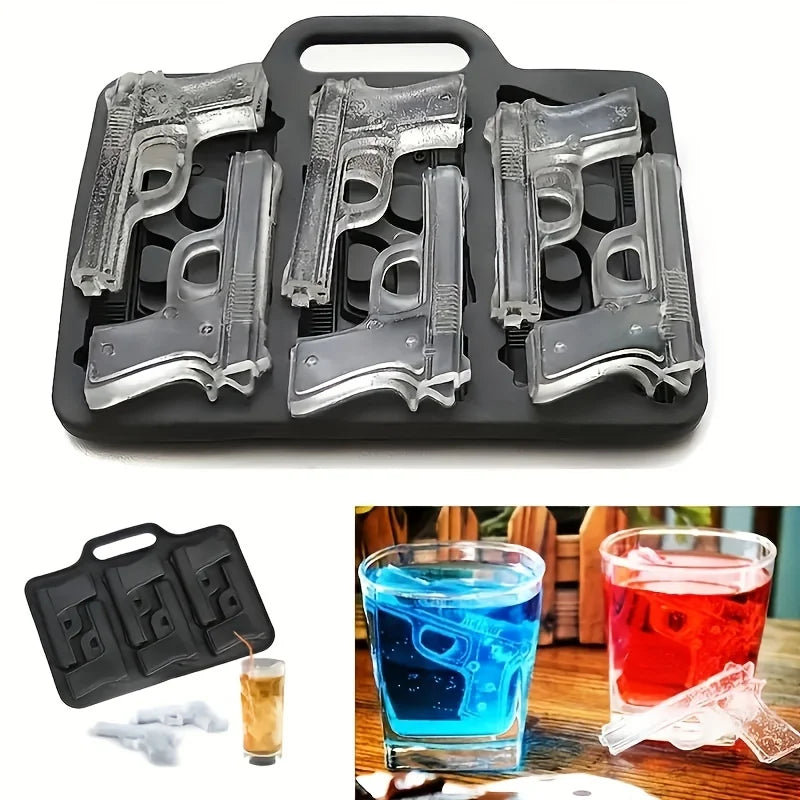 Gun-Shaped Novelty Ice Cube Mould