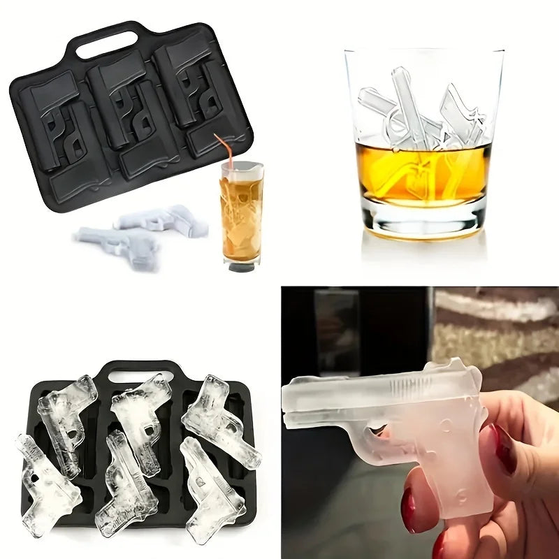 Gun-Shaped Novelty Ice Cube Mould