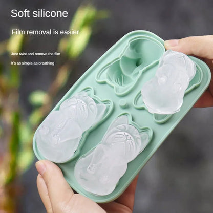 3D Bulldog Novelty Ice Cube Mould