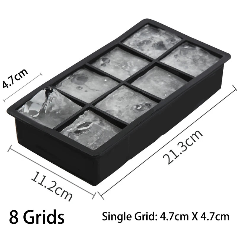 4/6/8/15 Grid Big Ice Tray Mould