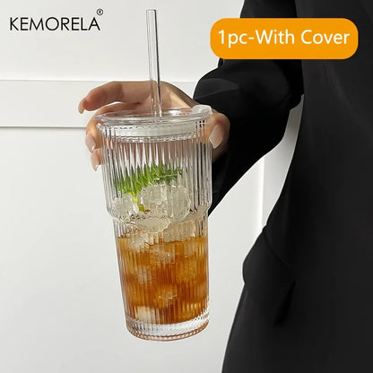 600ML Glass Tumbler with Cover