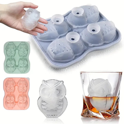 3D Owl Novelty Ice Cube Mould