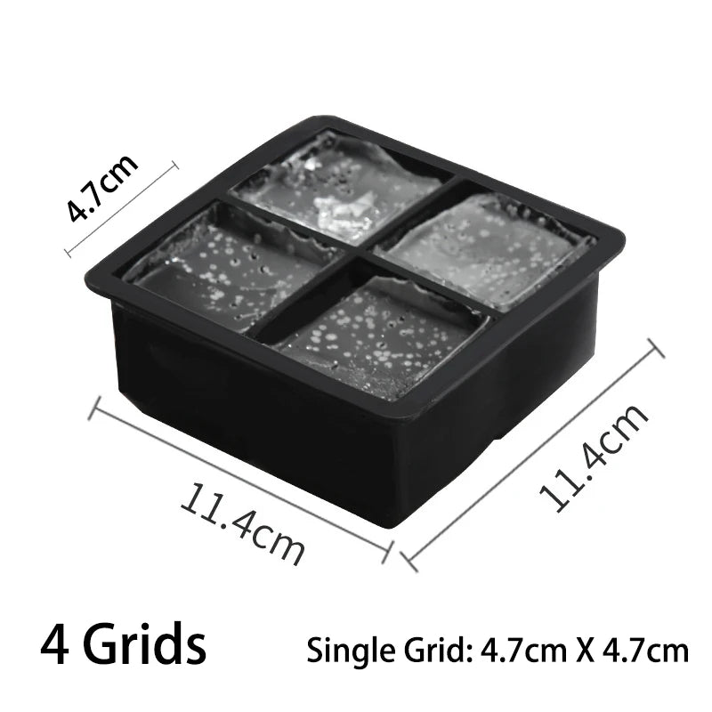 4/6/8/15 Grid Big Ice Tray Mould