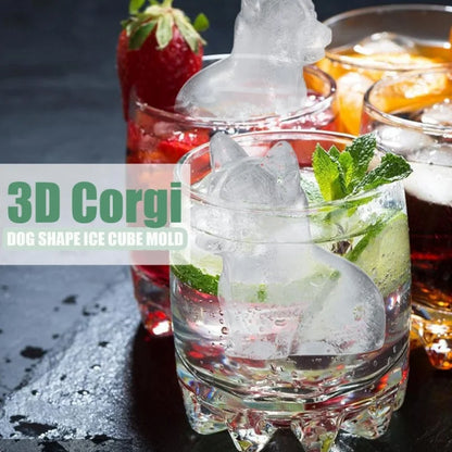 3D Corgi Dog Ice Cube Mould