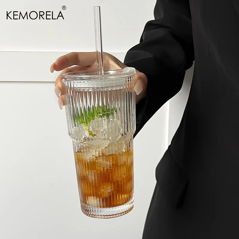 600ML Glass Tumbler with Cover