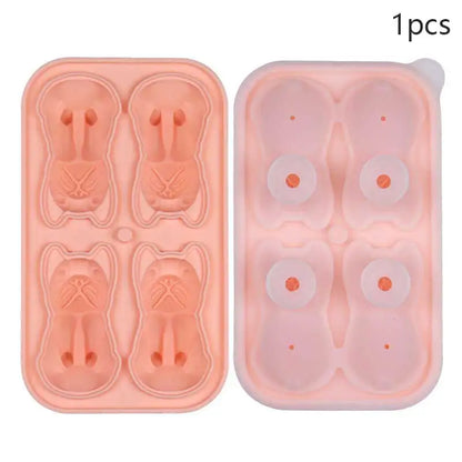 3D Bulldog Novelty Ice Cube Mould